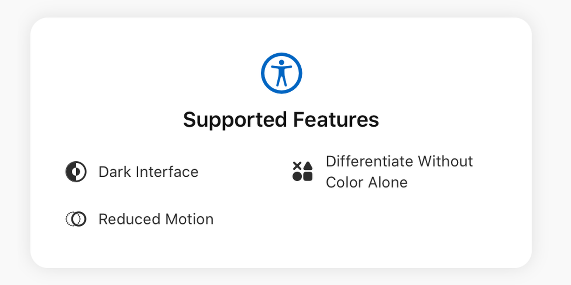MinkNote accessibility support including dark interface, reduced motion, and cues that do not rely on colour alone
